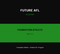 Foundation Athlete Program (8-11 Years)