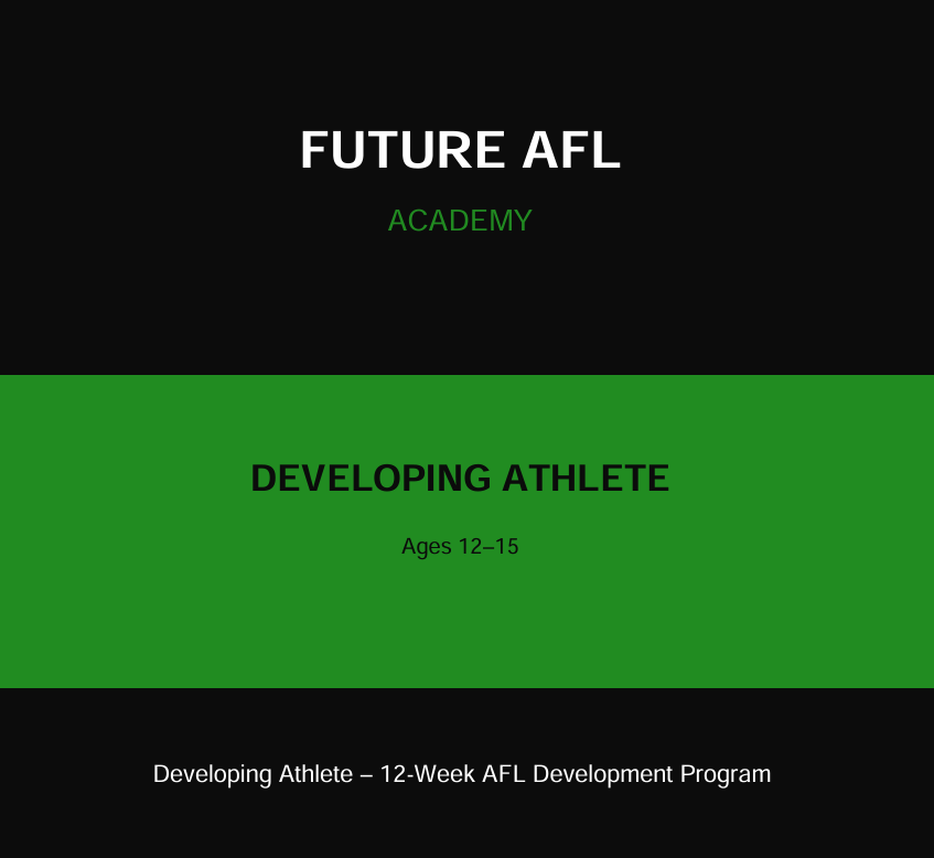 Developing Athlete Program (12-15 Years)